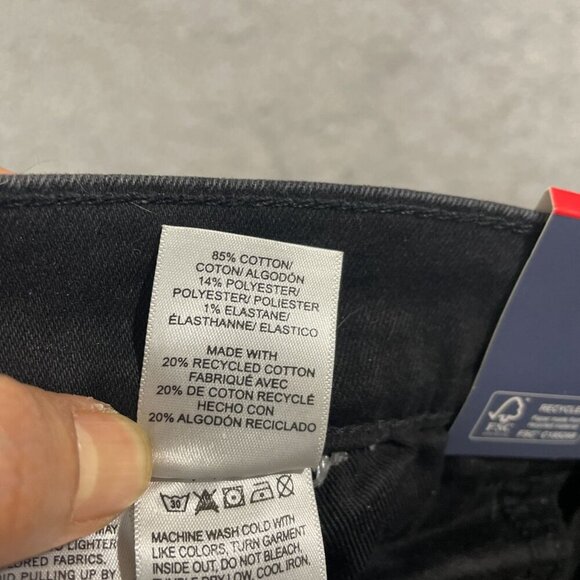 NEW Lucky Brand 410 Men's 34x32 Athletic Straight Black Jeans Stretch Denim - Picture 7 of 9